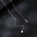 925 Sterling Silver 6.5mm Moissanite Necklace with Pavé Setting for Women-6