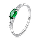 925 Sterling Silver & Platinum Plated 0.1cm CZ Ring for Women - Size 6.0-4