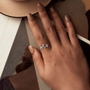 925 Sterling Silver Pave Setting CZ 1.5mm Ring-5