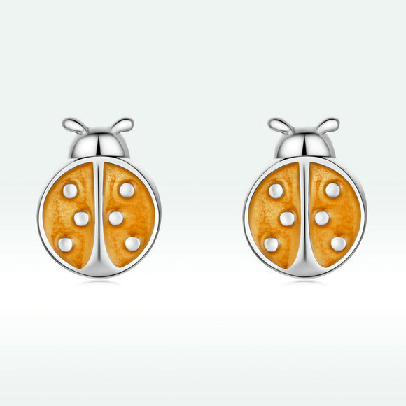 S925 Sterling Silver Enamel Earrings for Women