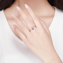 925 Sterling Silver Adjustable Ring, 0.2cm Width, Size 1.1*0.7cm, Women-6