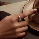 925 Sterling Silver Plated White Gold 0.18cm Rings for Women-6