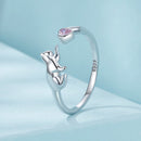 925 Sterling Silver Pavé Setting CZ White Gold Plated Ring for Women-3