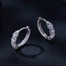 925 Sterling Silver Moissanite 0.1 Carat Platinum Plated Earrings for Women-4