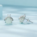 925 Sterling Silver Luminous Stone Earrings-7