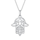 S925 Sterling Silver Plated Platinum Adjustable Necklace for Women-2
