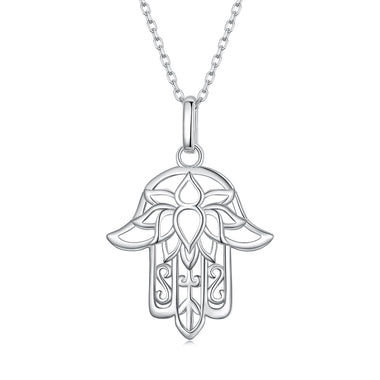 S925 Sterling Silver Plated Platinum Adjustable Necklace for Women - 0