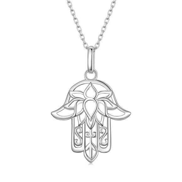 S925 Sterling Silver Plated Platinum Adjustable Necklace for Women