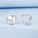 925 Sterling Silver Plated White Gold 10mm Earrings for Women-3