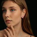 925 Sterling Silver Moissanite 0.10 Carat Earrings with Freshwater Pearl for Women-7