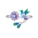925 Sterling Silver Enamel 1.8mm Pavé Setting CZ Ring for Women-3