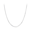 925 Sterling Silver + Plated White Gold 40cm Necklace-3