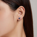 925 Sterling Silver Earrings with Pavé CZ & Platinum Plating for Women-9