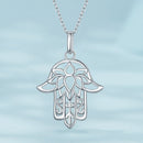 S925 Sterling Silver Plated Platinum Adjustable Necklace for Women-4