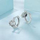 925 Sterling Silver Oxidized Silver Earrings 1.3x0.8cm for Women-3