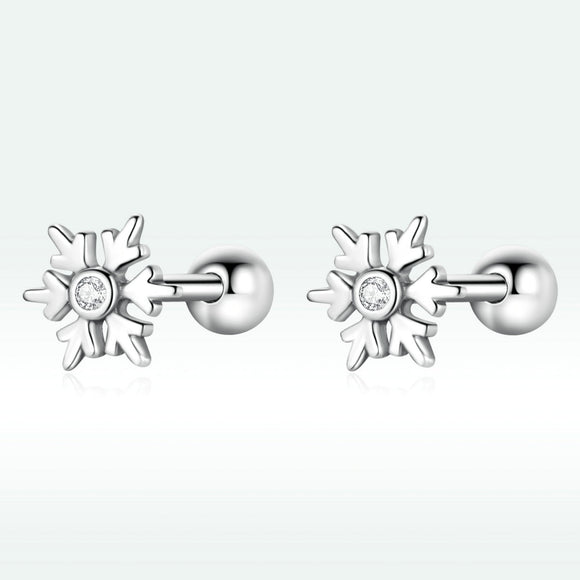 925 Sterling Silver Earrings with Pavé Setting and Oxidized Finish