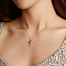 925 Sterling Silver 0.20 Carat Moissanite Necklace for Women-7