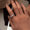 925 Sterling Silver Pavé Setting CZ Ring 2.6-4.3mm Width for Women-7