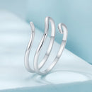 925 Sterling Silver Oxidized Silver Adjustable Ring for Men-3