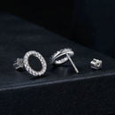 925 Sterling Silver 10mm Moissanite Earrings for Women-3