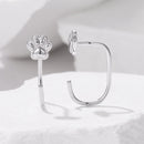 925 Sterling Silver Plated White Gold Earrings for Women-3