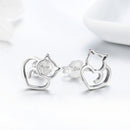 925 Sterling Silver Oxidized Earrings-4