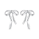 925 Sterling Silver Earrings with White Gold Plating - 1.8x1.3cm for Women-1