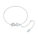 925 Sterling Silver White Gold Plated Moonstone CZ Bracelet for Women-1