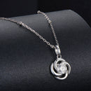 925 Sterling Silver 0.5 Carat Moissanite Necklace with White Gold Plating for Women-3