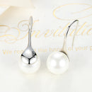 925 Sterling Silver Genuine Shell Pearl Earrings for Women-3