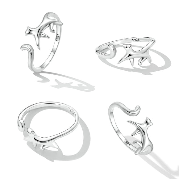 925 Sterling Silver Oxidized Ring for Women