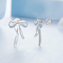 925 Sterling Silver Earrings with White Gold Plating - 1.8x1.3cm for Women-4