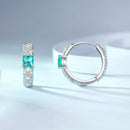 925 Sterling Silver Pavé Setting CZ Earrings for Women-3