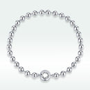 925 Sterling Silver Bracelet 17cm Oxidized & Platinum Plated for Women-4