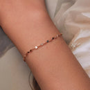 925 Sterling Silver Adjustable Rose Gold Bracelet for Women-5