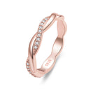 925 Sterling Silver Pavé Setting CZ Ring-3