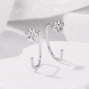 925 Sterling Silver Plated White Gold Earrings for Women-4