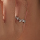 925 Sterling Silver Moissanite 0.03ct Ring Size 7-6