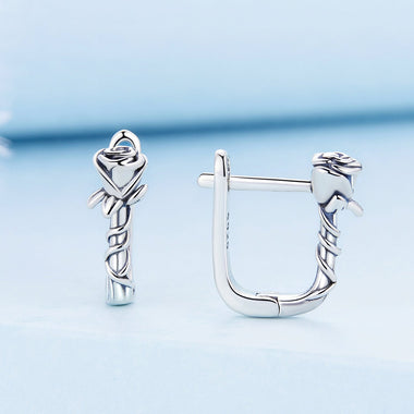 925 Sterling Silver Earrings with Oxidized Finish for Women - 0
