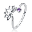 925 Sterling Silver Oxidized Pavé Setting CZ Ring for Women-1