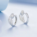 925 Sterling Silver White Gold Plated Earrings for Women-6