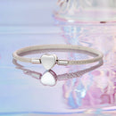 925 Sterling Silver Bracelet 17.0cm Inner Diameter for Women-2