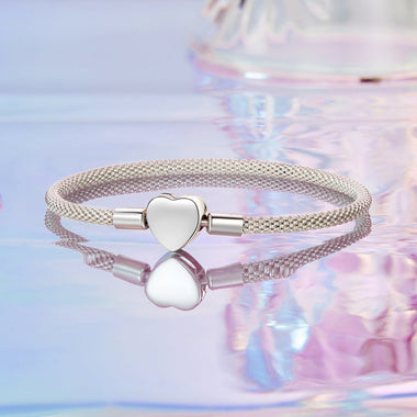 925 Sterling Silver Bracelet 17.0cm Inner Diameter for Women - 0