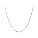 925 Sterling Silver Necklace 400mm with Platinum Plating for Women-2