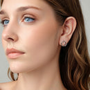 925 Sterling Silver Earrings - Oxidized Silver Finish, 1.3cm for Women-7