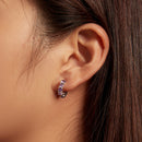 925 Sterling Silver Earrings with Pavé Setting and Plated Platinum for Women-9