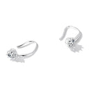 925 Sterling Silver Earrings with Pavé Setting and Platinum Plating-4