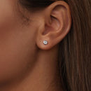 925 Sterling Silver 0.3 Carat Moissanite Earrings for Women-7