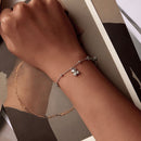925 Sterling Silver Bracelet with Pavé Setting CZ, 150+60mm Length for Women-6