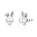 925 Sterling Silver Earrings with Quality Shell Pearl-1